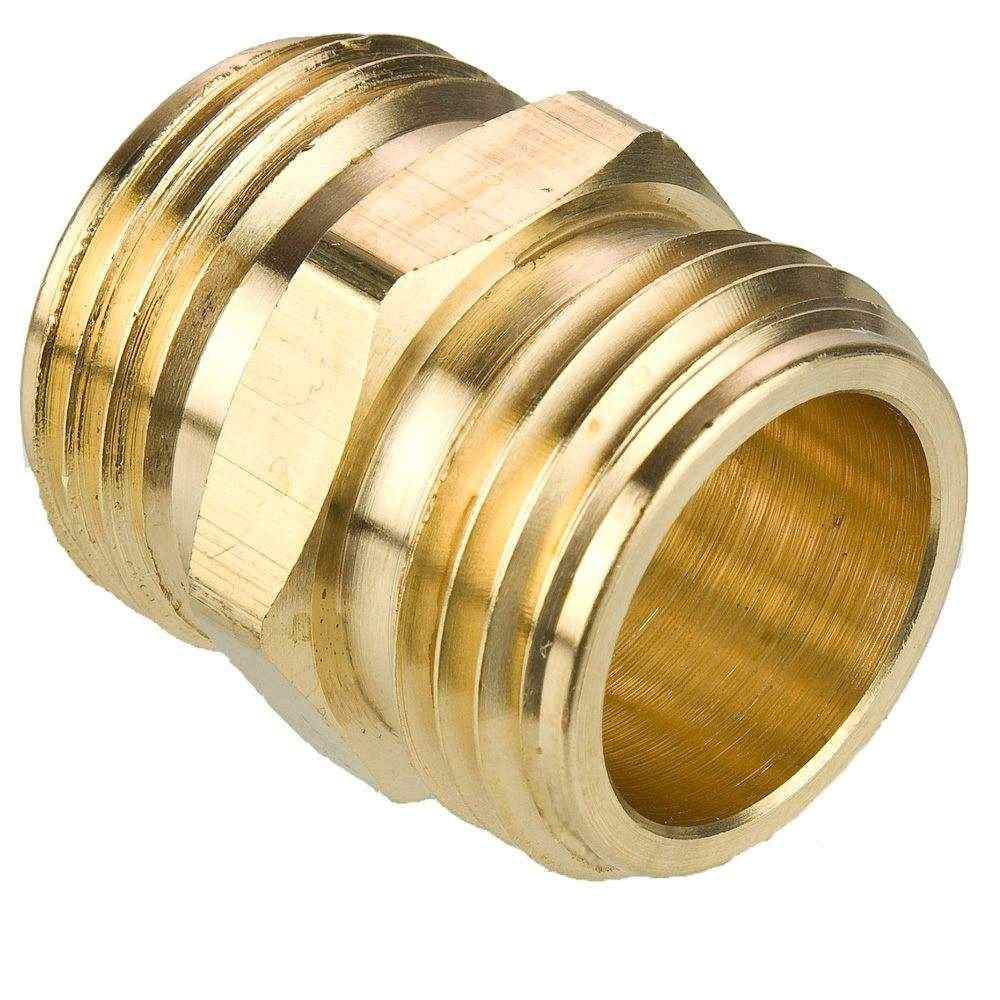 Male Hose to Male Hose - Connector - Brass Garden Hose Fittings ...