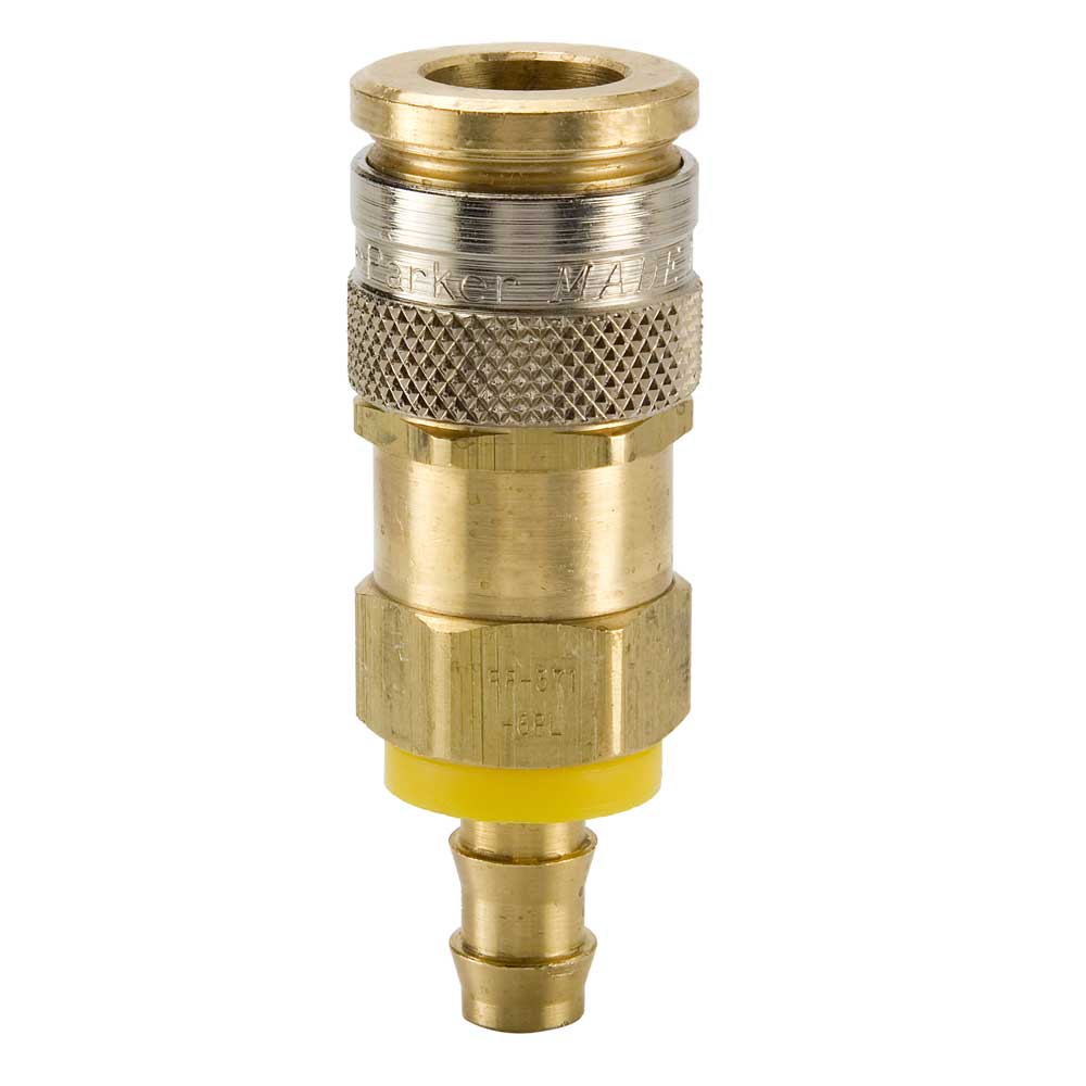 RF Series High Flow Brass Coupler with Push-Lok Hose Barb | Depatie ...